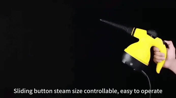 Steam emitted from Handheld Steam Cleaner showing high-pressure action for grime removal