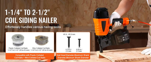 Pneumatic Coil Siding Nailer
