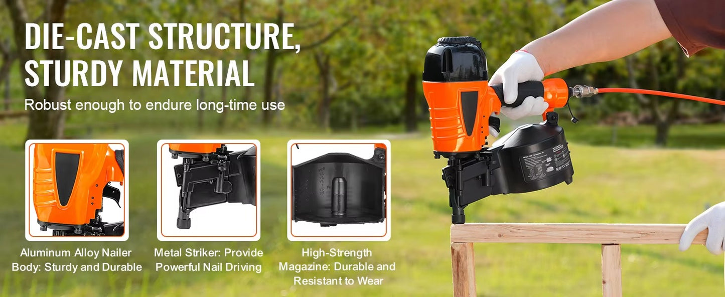 Pneumatic Coil Siding Nailer