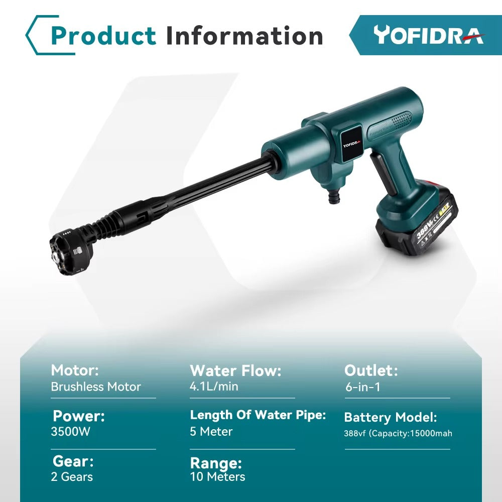 Brushless Electric High Pressure Water Gun