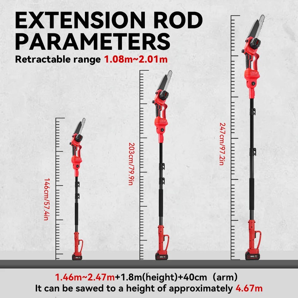 8-Inch Brushless Telescopic Pole Electric Chainsaw